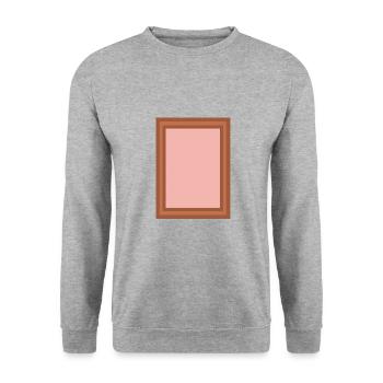 Frame Picture Frame Icon - Unisex Sweatshirt - salt & pepper - Front - Alina (178cm) & Michal (187cm)
