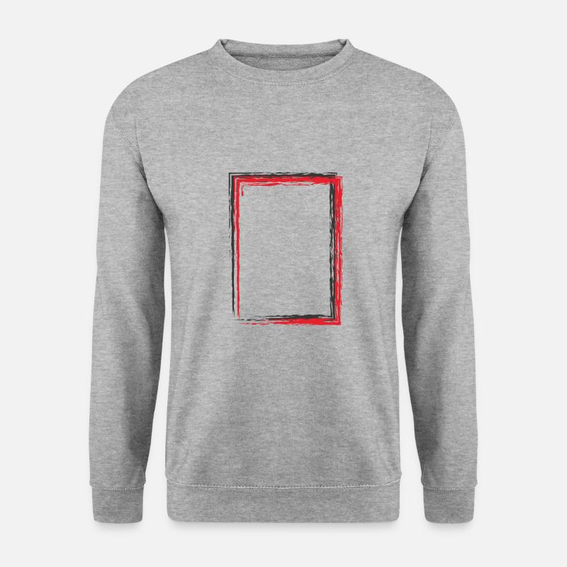 Frame square - Unisex Sweatshirt - salt & pepper