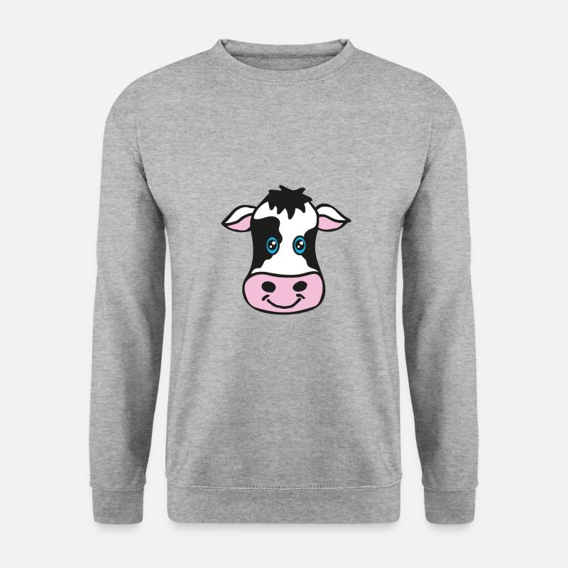Cow Drawing - Unisex Sweatshirt - salt & pepper