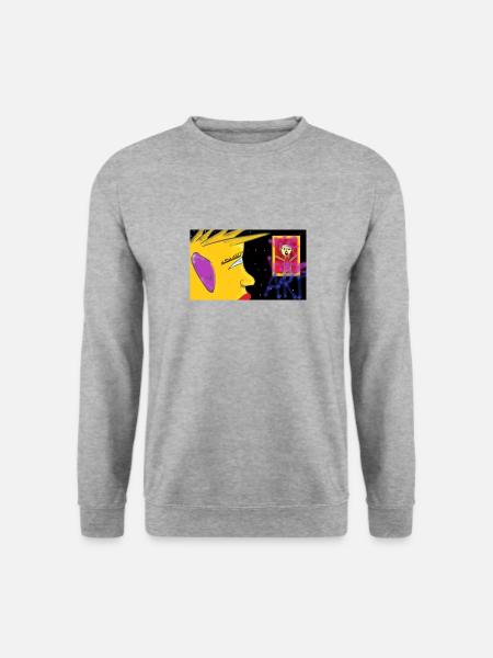 is this ART - Unisex Pullover - Weißgrau meliert