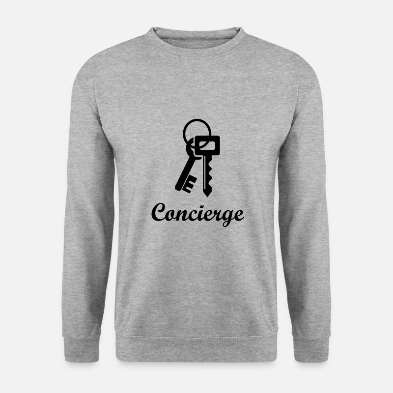Portier - Unisex Pullover - Weißgrau meliert