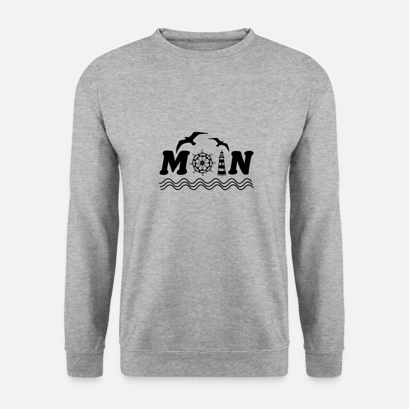 Moin - Unisex Pullover - Weißgrau meliert