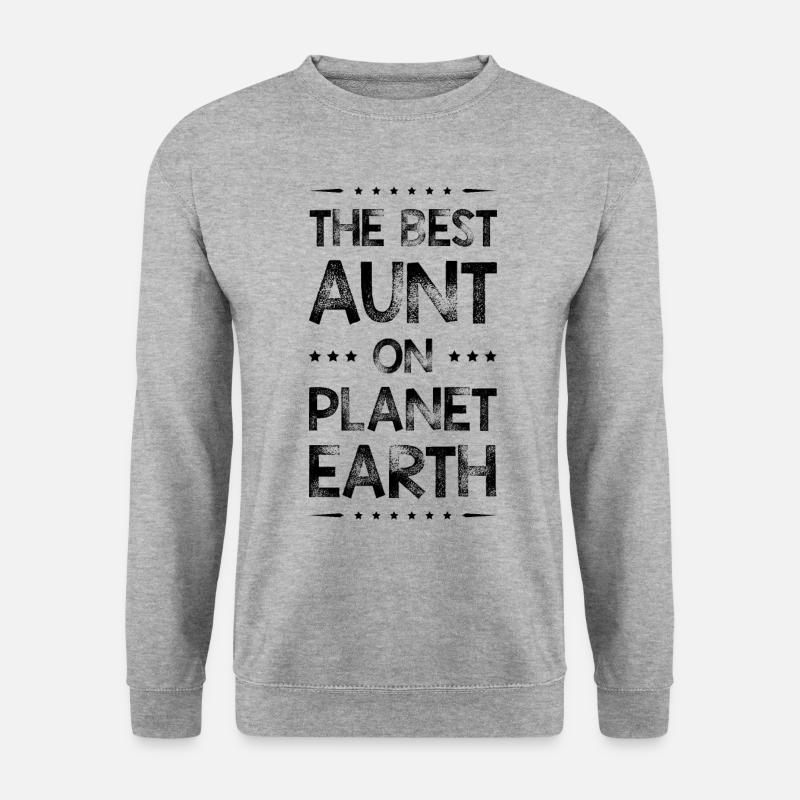 Beste Tante Spruch - Unisex Pullover - Weißgrau meliert