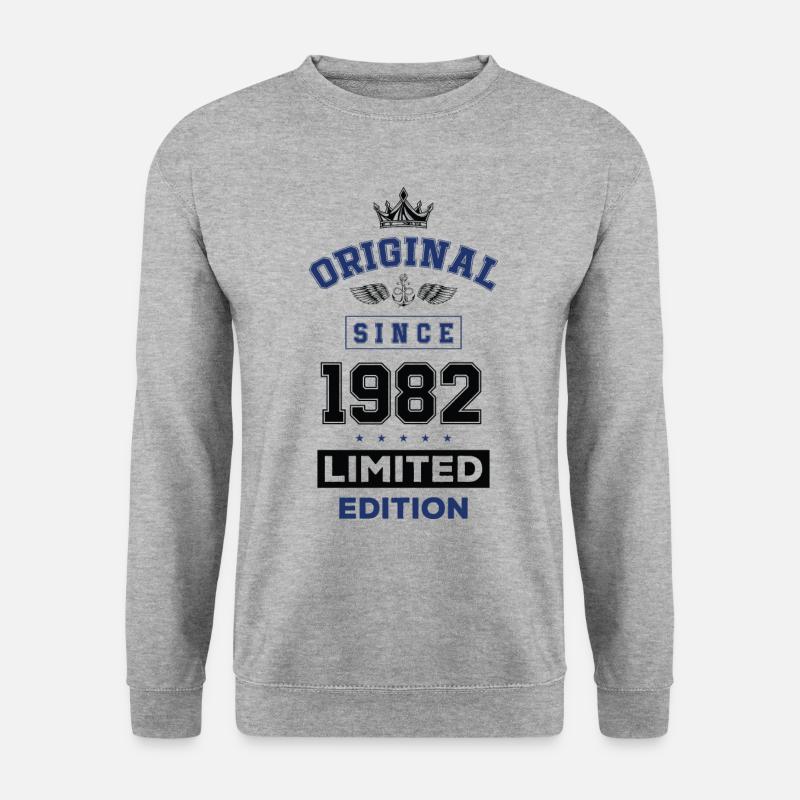 1982 limited edition birthday - Unisex Sweatshirt - salt & pepper