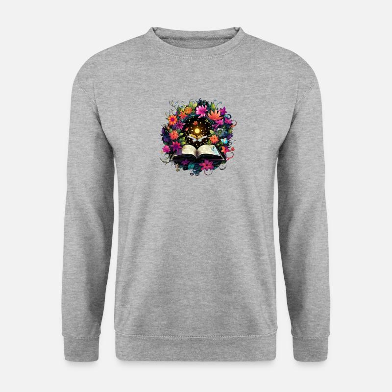 Book magi - Unisex sweater - hvidgrå meleret