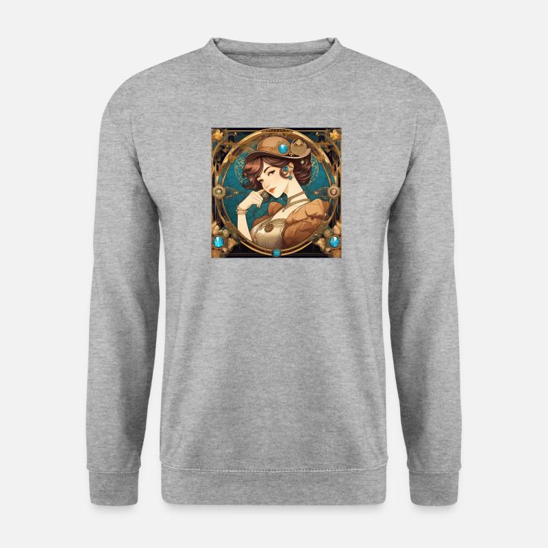 Lady-Klassiker - Unisex Pullover - Weißgrau meliert
