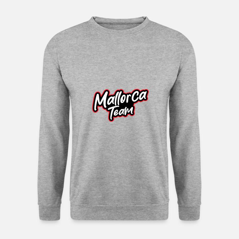 Mallorca Team - Unisex Pullover - Weißgrau meliert