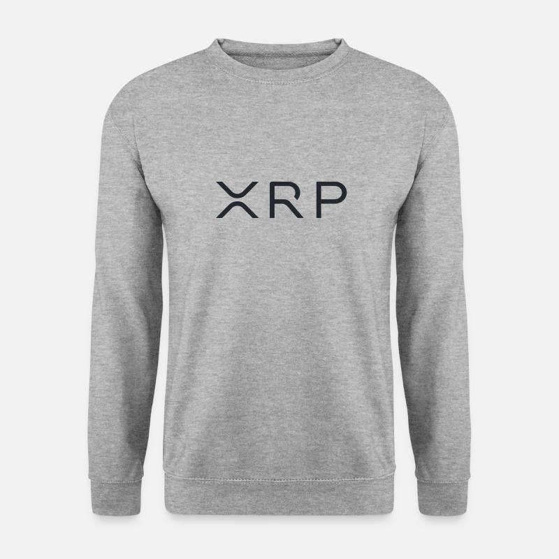 Ripple XRP Logo - Unisex Pullover - Weißgrau meliert