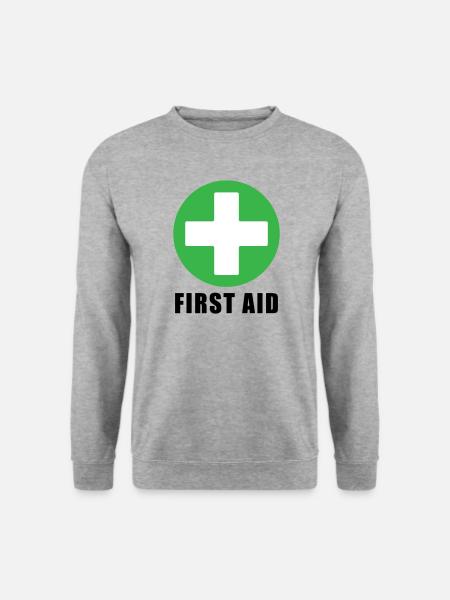 FIRST AID - Unisex Sweatshirt - salt & pepper