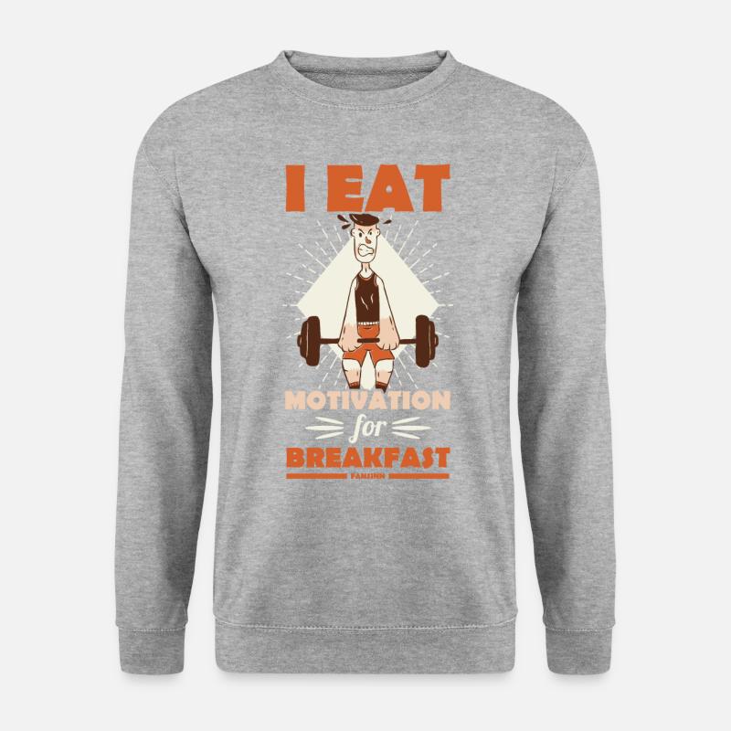 Motivation - Unisex Pullover - Weißgrau meliert