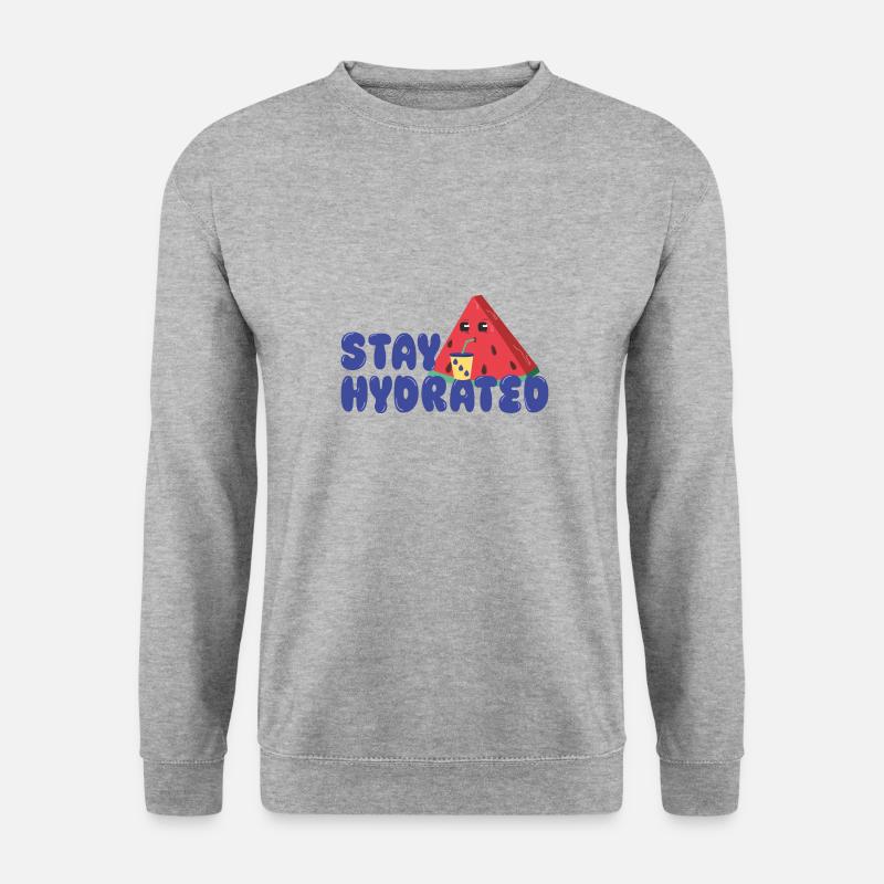 Sommer - Unisex Pullover - Weißgrau meliert