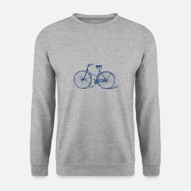 Fahrrad - Unisex Pullover - Weißgrau meliert