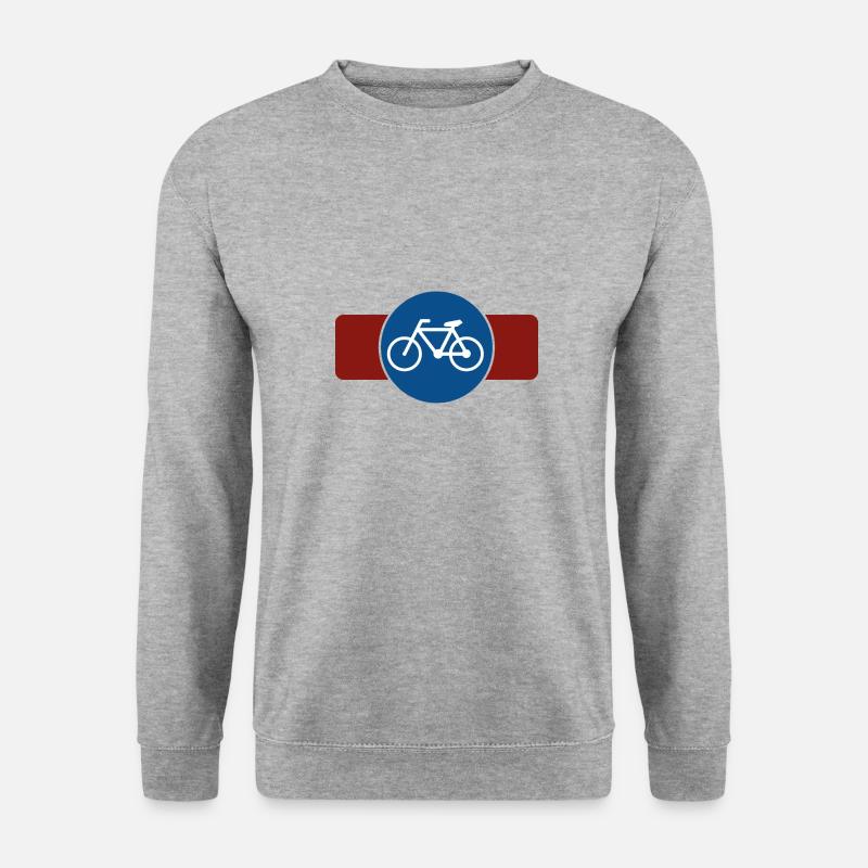Fahrrad - Unisex Pullover - Weißgrau meliert