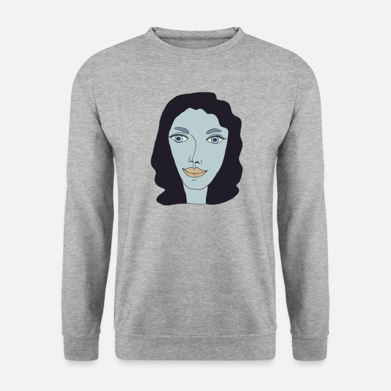 lady artwork - Unisex Sweatshirt - salt & pepper