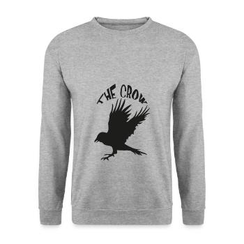 Corbeau, corbeau - Sweat-shirt Unisexe - gris chiné - Devant - Alina (178cm) & Michal (187cm)