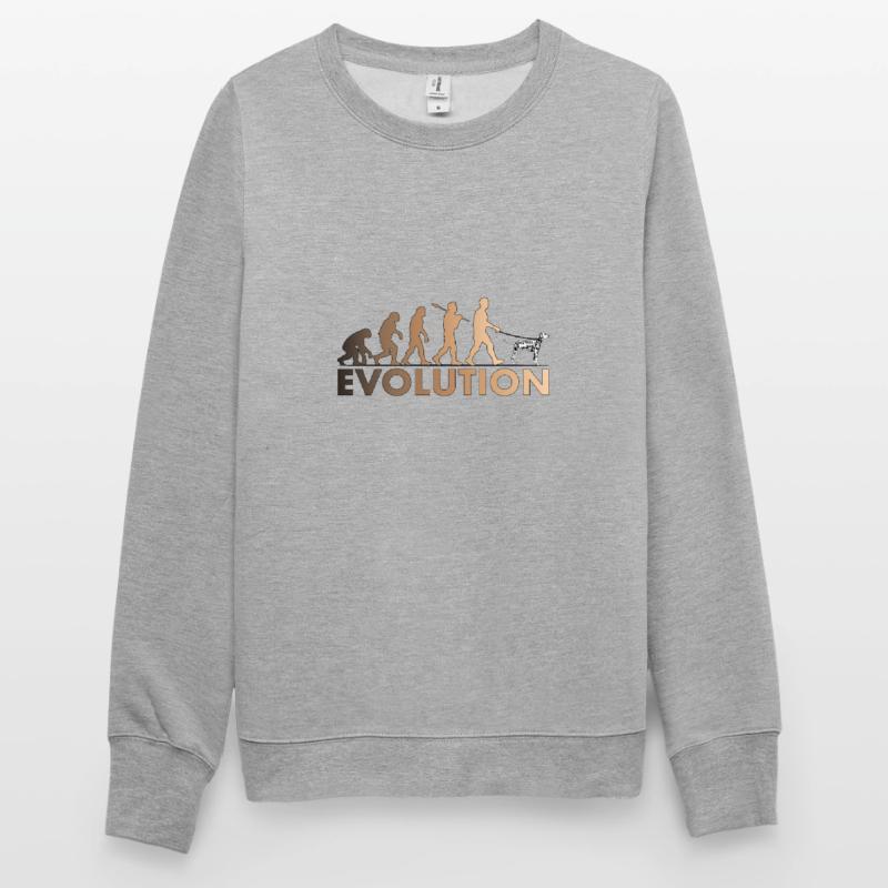 Évolution dalmate Brun Sweat-shirt Unisexe