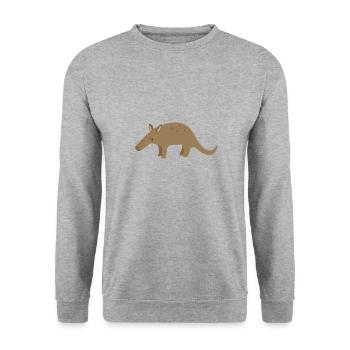 Wildtiere - Unisex Pullover - Weißgrau meliert - Vorne - Alina (178cm) & Michal (187cm)