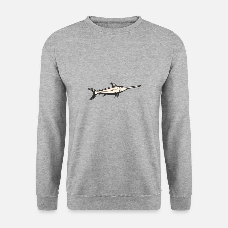 Meerestiere - Unisex Pullover - Weißgrau meliert