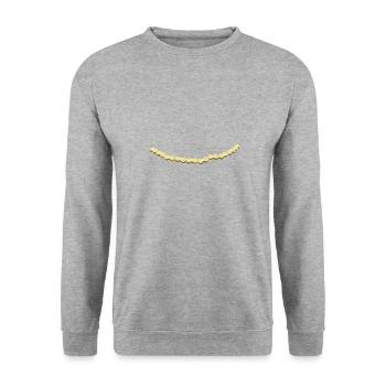 Fahrrad - Unisex Pullover - Weißgrau meliert - Vorne - Alina (178cm) & Michal (187cm)