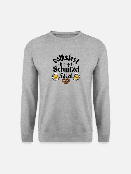 Volksfest - Unisex Pullover - Weißgrau meliert