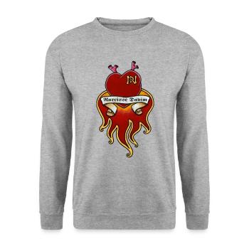 CŒUR - Sweat-shirt Unisexe - gris chiné - Devant - Alina (178cm) & Michal (187cm)