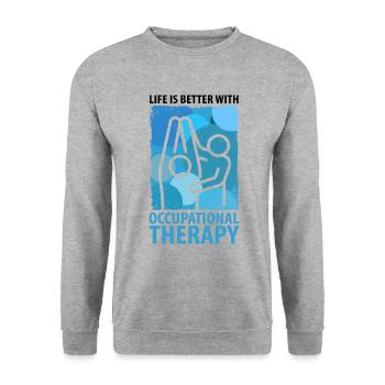 OCCUPATIONAL THERAPIST OCCUPATIONAL THERAPY - Unisex Sweatshirt - salt & pepper - Front - Alina (178cm) & Michal (187cm)