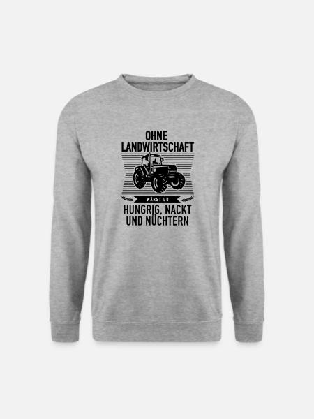 Without agriculture - Unisex Sweatshirt - salt & pepper