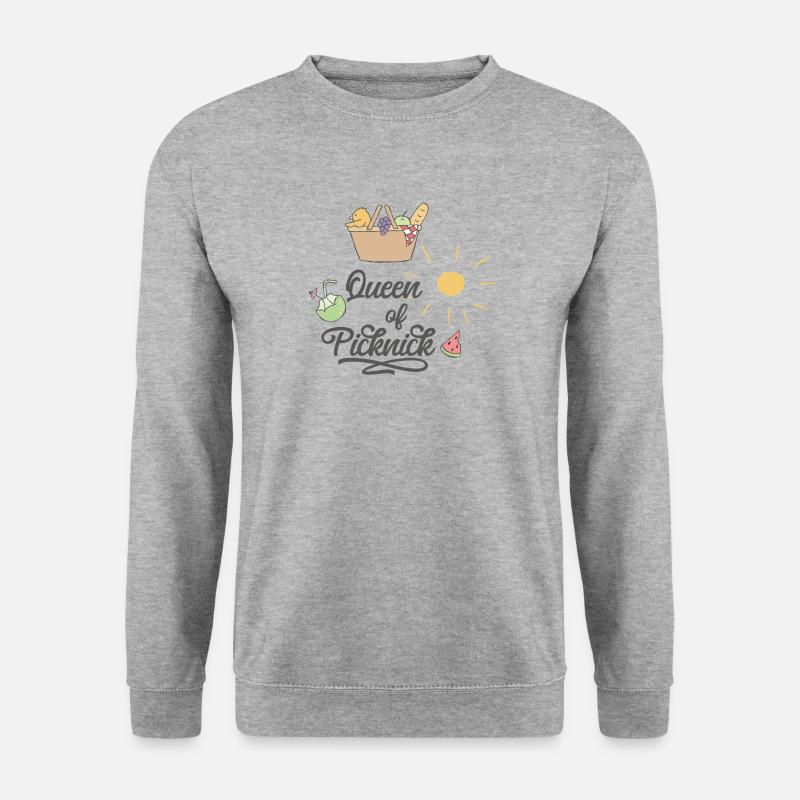 Picknick - Unisex Pullover - Weißgrau meliert