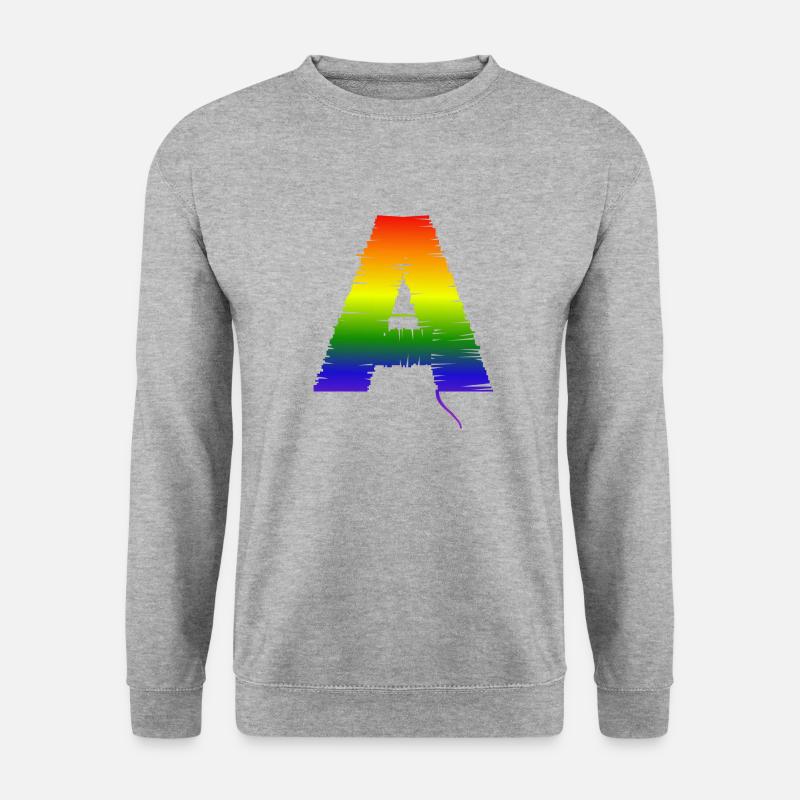 Rainobw A - Unisex Pullover - Weißgrau meliert