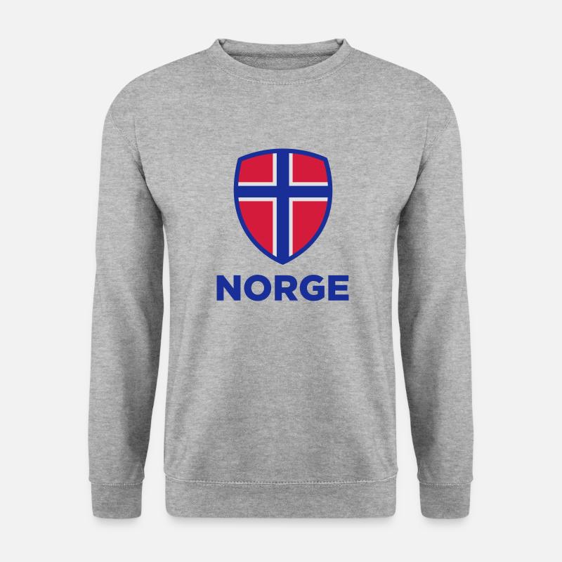Drapeau national de Norvège - Sweat-shirt Unisexe - gris chiné