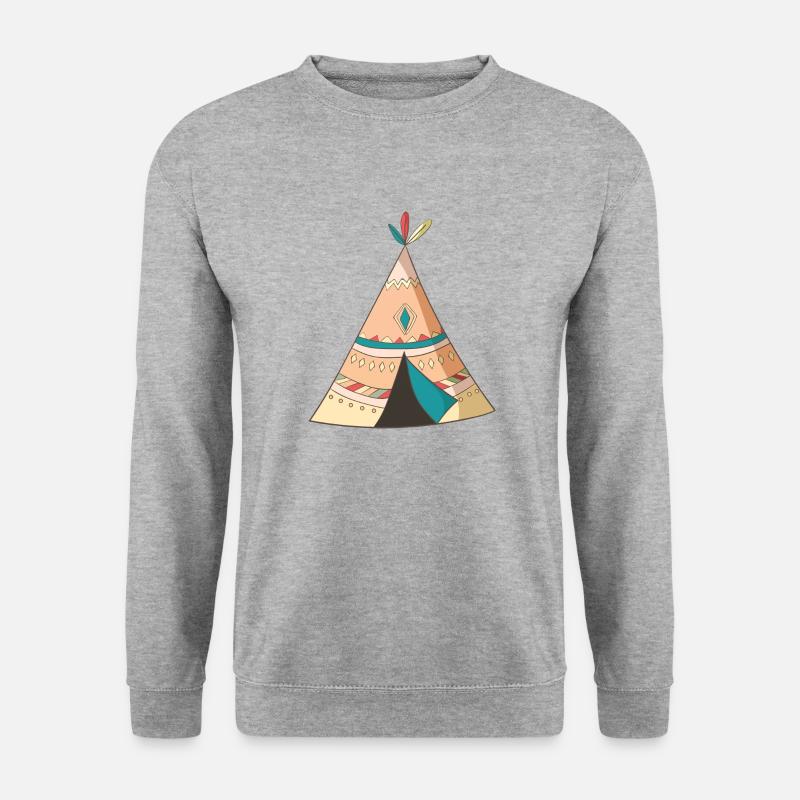 Tipi - Unisex Pullover - Weißgrau meliert