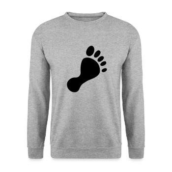 fuss - Unisex Pullover - Weißgrau meliert - Vorne - Alina (178cm) & Michal (187cm)