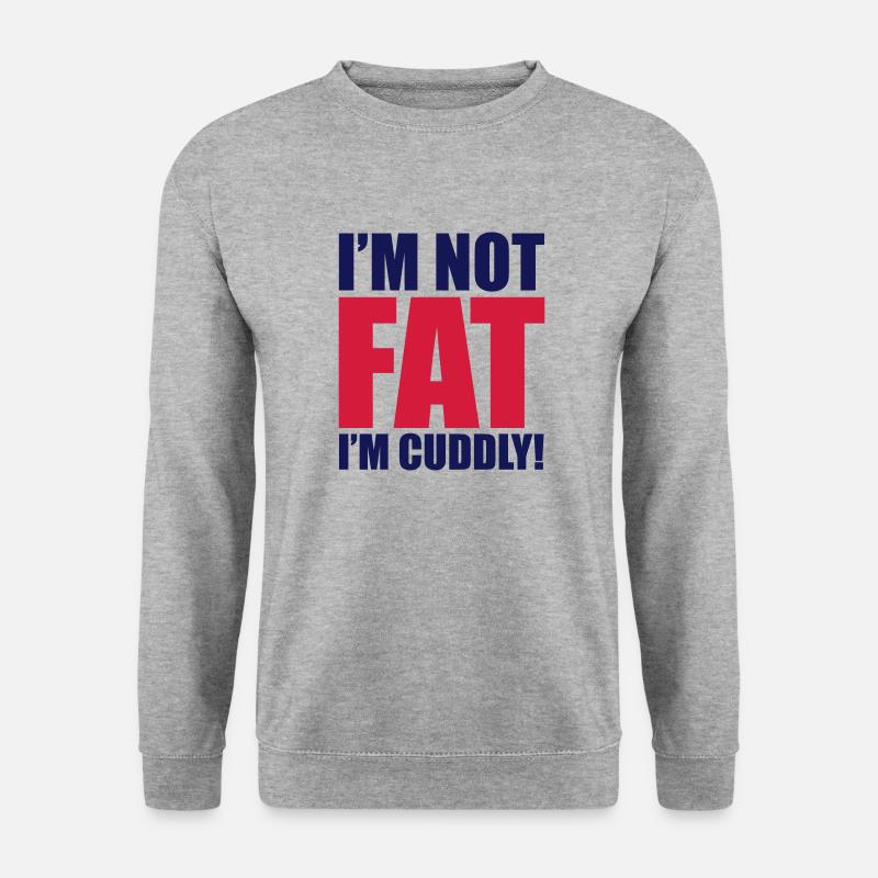 Fat - Unisex Pullover - Weißgrau meliert