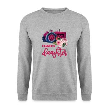 Farmer's Daughter - Unisex Sweatshirt - salt & pepper - Front - Alina (178cm) & Michal (187cm)