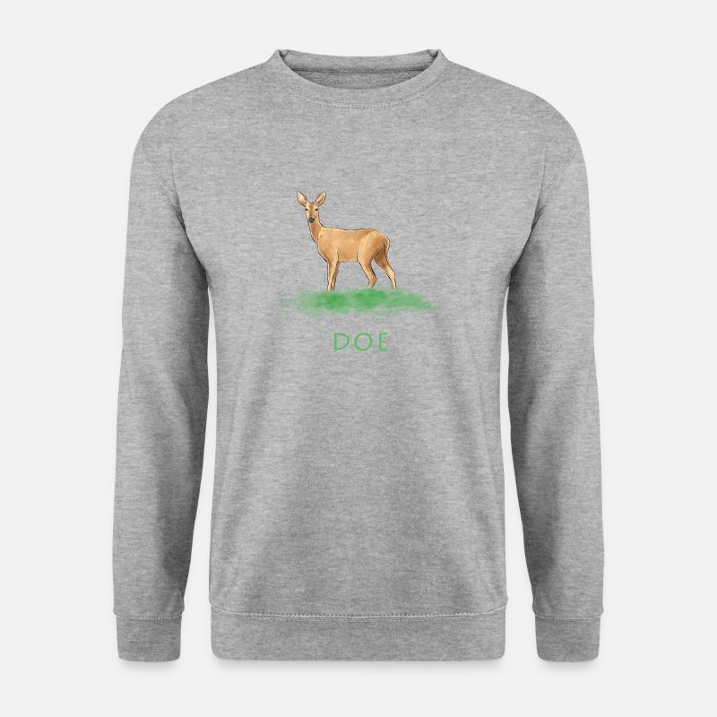 Doe Gazelle - Unisex Pullover - Weißgrau meliert