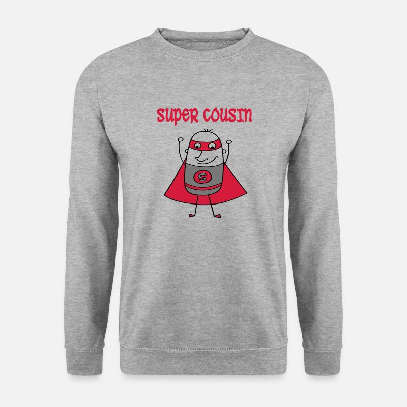 Super cousin - Unisex Pullover - Weißgrau meliert