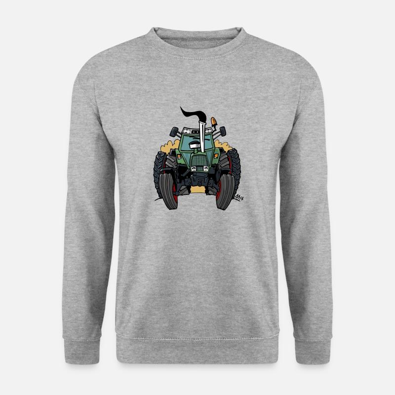 0163 F - Unisex Pullover - Weißgrau meliert