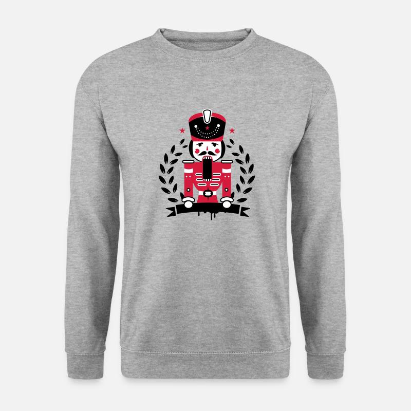 Casse-Noisette Hussard la bouche ouverte - Sweat-shirt Unisexe - gris chiné
