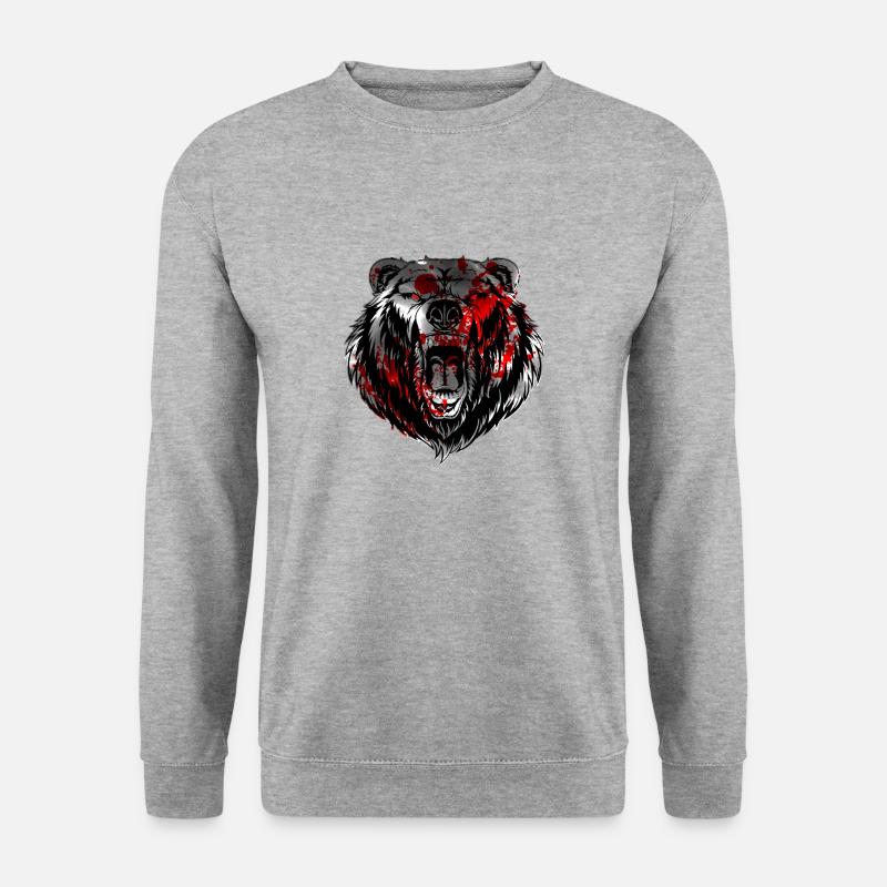 terror steel - Unisex Pullover - Weißgrau meliert