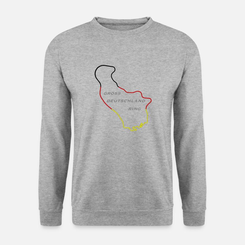 Deutschlandring - Unisex Pullover - Weißgrau meliert