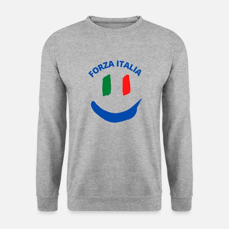 FORZA ITALIA - Unisex Pullover - Weißgrau meliert