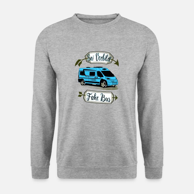 Kastenwagen Van Design 6m TK - Unisex Pullover - Weißgrau meliert