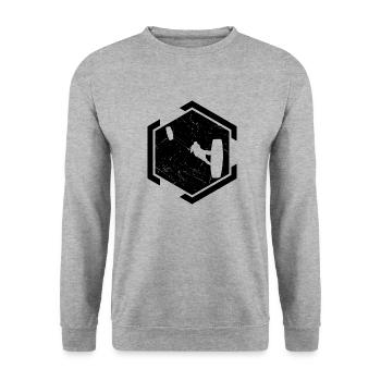 Kitesurfen Jungen Kite Surf Kiten - Unisex Pullover - Weißgrau meliert - Vorne - Alina (178cm) & Michal (187cm)