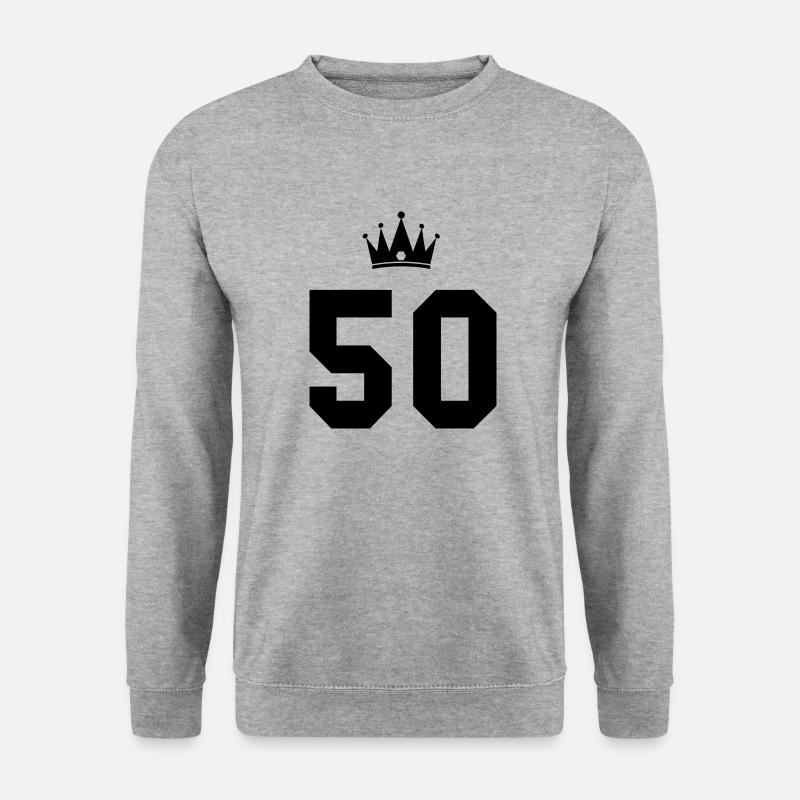 50 crown - Unisex Sweatshirt - salt & pepper