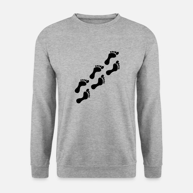 Footprints - Unisex Sweatshirt - salt & pepper