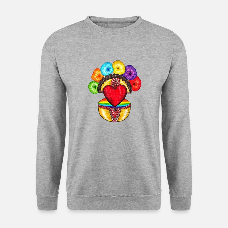 Motanka . Pride-Parade. - Unisex Pullover - Weißgrau meliert