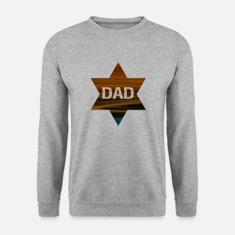 Papa - Unisex Pullover - Weißgrau meliert