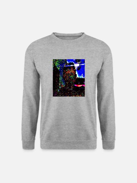 IM SCHATTEN DES VOLLMONDES - Unisex Pullover - Weißgrau meliert