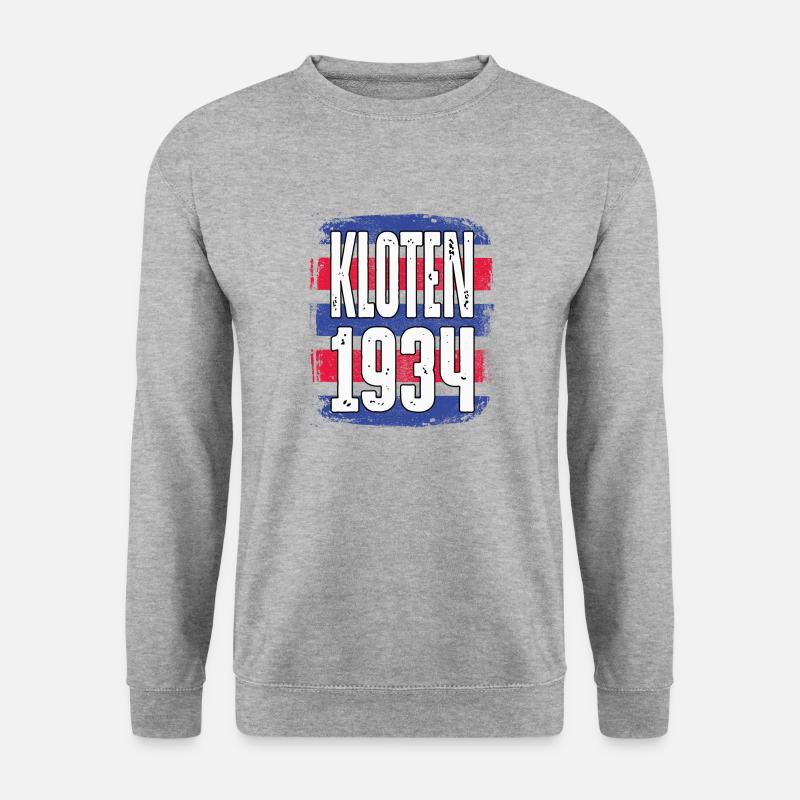 Kloten - Unisex Pullover - Weißgrau meliert