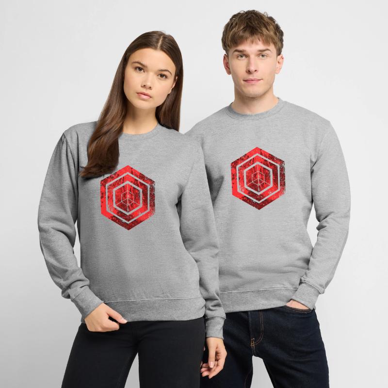 Codage géométrique du programmeur de programmation hexagonale Sweat-shirt Unisexe